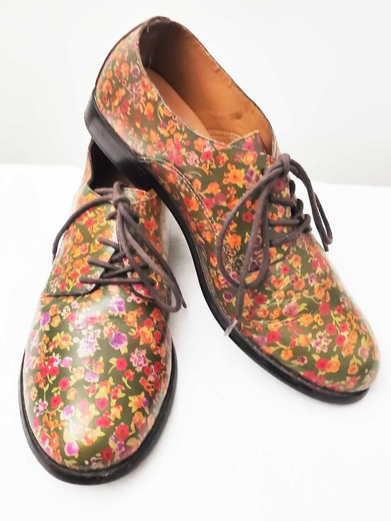 Patricia Nash Shoes - Patricia Nash Womens Silvio Leather Oxford Shoes Floral Print US 8 M